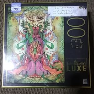 Big Ben Luxe Floral Fairy Puzzle - Pink & Green